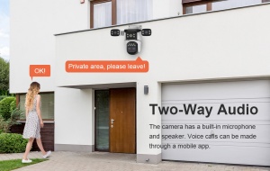 Camera IP Speed Dome WiFi 6 , 4 Ecrane, zoom 10x, 8 MP, Auto-Tracking, IR 30m, Audio Bidirecțional - Img 11