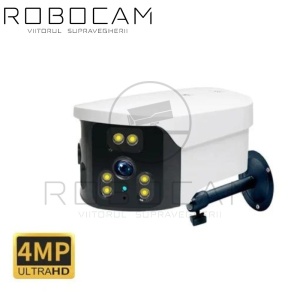 Cameră Supraveghere 4G Dual Lens – Viziune Panoramică 180°, Alarmă Inteligentă și Viziune Nocturnă Color - Summer Sale - Img 8