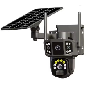 Cameră Supraveghere 4G Solară 8MP cu Lentile Duble, 4K, Vizualizare 360° și Detecție Mișcare – Baterie 8000mAh - Img 2