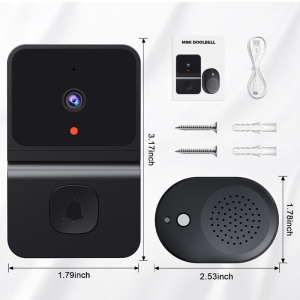 Sonerie Video WiFi Robocam RBC-Z50 – Cameră HD 1080P, Audio Bidirecțional, Detecție Mișcare PIR, Stocare Cloud și microSD, Compatibilă Android & iOS - Img 2