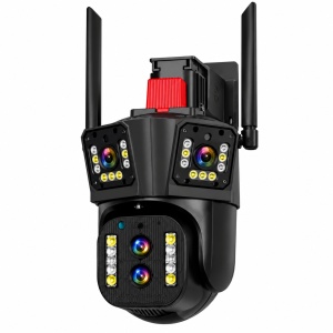Camera de Supraveghere WIFI 8K, 12MP, Zoom 10X, 4 lentile, 3 ecrane