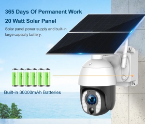 Camera Supraveghere cu Panou Solar si Cartela SIM, 5MP, 3G/4G, 20X, 30.000mah - Img 3