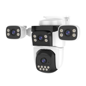 Cameră Wi-Fi Robocam RBC-Q30 – 4 Lentile, 4 Ecrane, PTZ Digital, AI Tracking, Night Vision Color & Audio 2-Way, O-KAM Pro