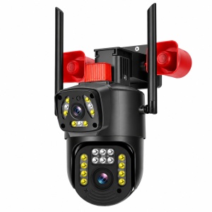Camera de Supraveghere, 2 Ecrane, 2 Sirene, Inteligenta 350, WiFi + Cablu Lan, 4K, 8 MP. 1080P