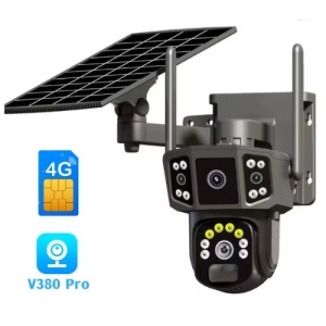 Cameră Supraveghere 4G Solară 8MP cu Lentile Duble, 4K, Vizualizare 360° și Detecție Mișcare – Baterie 8000mAh + CADOU CARTELA SIM CU INTERNET SI CARD SD 64GB – Summer Sale - Img 3