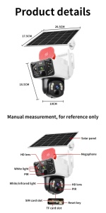 Cameră Supraveghere Solară PTZ 6MP cu 2 Lentile, 360°, 4G, Audio Bidirecțional, Vedere Nocturnă, Alarma, 12.000mah - Summer Sale - Img 10