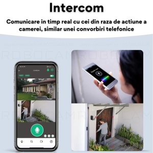 Camera de Supraveghere, 2 Ecrane, Inteligenta 350, WiFi + Cablu Lan, 4K, 8 MP. 1080P - Img 3