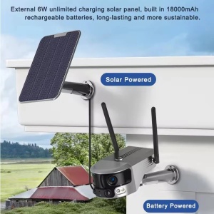 Cameră Supraveghere 4G cu Panou Solar, Audio, Vedere Nocturnă, Detecție Mișcare, Control prin Telefon - Img 5