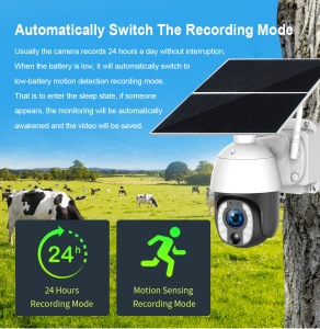 Camera Supraveghere cu Panou Solar si Cartela SIM, 5MP, 3G/4G, 20X, 30.000mah - Img 5