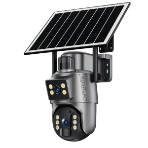 Camera Supraveghere DUBLA 2 Ecrane Diferite, UBOX/UBIA cu Panou Solar, Cartela SIM, 8MP, 3G/4G/5G - Img 2