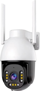 Cameră Supraveghere IP Speed Dome WiFi PTZ, Full Color, 2MP, Lentilă 4mm, Audio Bidirecțional, Slot Card, Auto Tracking, Detecție Umană, Alarmă cu Lumină Caldă - Img 1