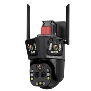 Cameră Supraveghere WiFi Exterior cu Zoom Optic 20X, Multi-Lentilă, Viziune Nocturnă și AI + CADOU CARD SD 64 - Img 2