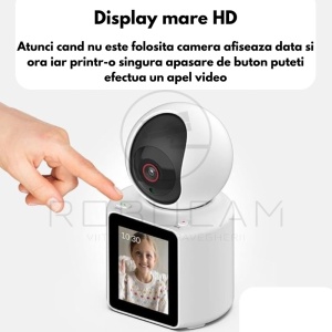 Cameră Video Baby Monitor 360° AI, WiFi, Detecție Plâns și Mișcare, cu Card SD 64GB - Img 6