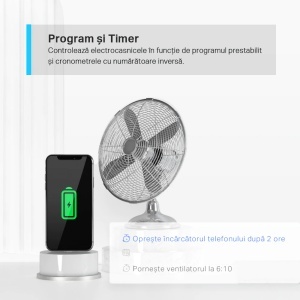 Priză Smart WiFi , 3680W, 16A, 2.4 GHz, control de pe telefon - Img 6
