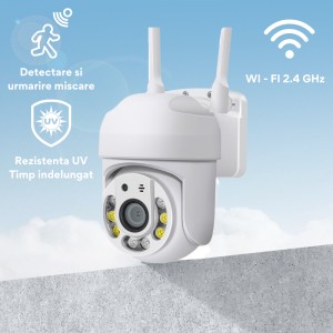PROMO 4 Camere Supraveghere IP Wi-Fi 5MP V1 + 2 Camere - Img 7