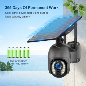 Cameră Supraveghere 4G Solară cu Zoom Optic 10X, 5MP, AI și Viziune Nocturnă Color - Img 2