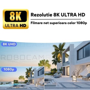 Cameră Supraveghere Dublă 8MP cu 2 Ecrane, Panou Solar, WiFi, Card 64GB – Vizualizare Duală în Timp Real - Img 5