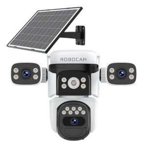 Camera supraveghere Speed Dome 4G cu panou solar, iluminare duală, PIR 10 m, microfon și difuzor, auto tracking și slot card - Img 2