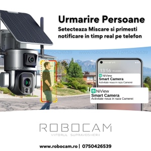 Camera Supraveghere WIFI, 4K Ultra HD, Doua Camere 4MP+4MP, 10X ZOOM OPTIC - Img 3