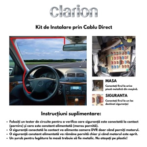 CLARION Kit Cablu Camera DVR la tabloul de sigurante - Img 2