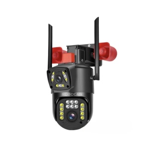 Camera de Supraveghere, 2 Ecrane, 2 Sirene, Inteligenta 350, WiFi + Cablu Lan, 4K, 8 MP. 1080P - Summer Sale - Img 1