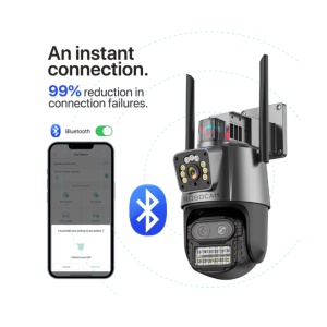Camera De Supraveghere WIFI, 8MP, 2 Ecrane, Alarma, Detectie Umana - Img 2