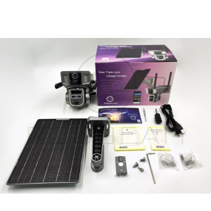 Camera Supraveghere 2 Ecrane, 4 Lentile, 4K Ultra HD 8MP, Zoom Hybrid 10x, Panou Solar, 4G si WiFi - Summer Sale - Img 7