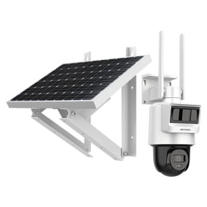 Camera supraveghere IP Speed Dome PT GSM 4G HikVision, 4 MP, 2.8 mm, IR 30 m, microfon, difuzor, slot card, acumulator, panou solar, auto-tracking - Img 1