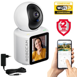 Video Camera Baby Monitor - AI 360grade, WiFi, Detectie Plans si Miscare
