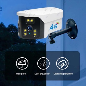 Cameră Supraveghere 4G Dual Lens – Viziune Panoramică 180°, Alarmă Inteligentă și Viziune Nocturnă Color - Img 6