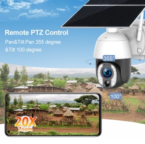 Camera Supraveghere cu Panou Solar si Cartela SIM, 5MP, 3G/4G, 20X, 30.000mah - Img 8