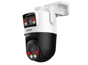 Cameră Supraveghere Duală IP Dome WiFi PTZ Dahua , 5MP + 5MP, Lentile 2.8mm & 6mm, IR 30/50m, Lumină Albă 20/40m, Audio Bidirecțional, Slot Card - Img 2
