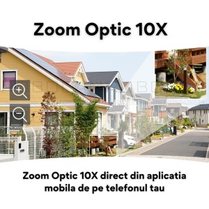 Camera Supraveghere WIFI, 4K Ultra HD, Doua Camere 4MP+4MP, 10X ZOOM OPTIC - Img 5