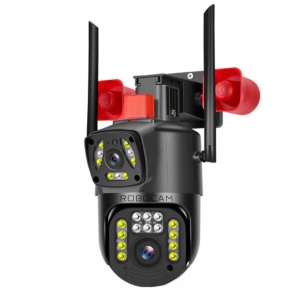 Camera de Supraveghere, 2 Ecrane, 2 Sirene, Inteligenta 350, WiFi + Cablu Lan, 4K, 8 MP. 1080P - Img 2