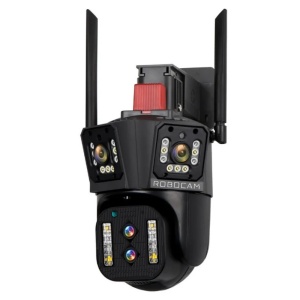 Camera de Supraveghere WIFI 8K, 12MP, Zoom 10X, 4 lentile, 3 ecrane - Img 2