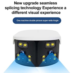 Cameră Supraveghere 4G Dual Lens – Viziune Panoramică 180°, Alarmă Inteligentă și Viziune Nocturnă Color - Summer Sale - Img 5