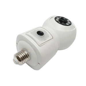 Cameră Tip Bec WiFi 4MP, PTZ 360°, Lentilă Duală, Senzor Mișcare, iCSee - Img 2