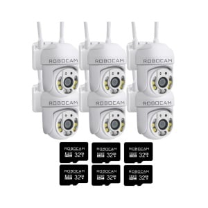 PROMO 4 Camere Supraveghere IP Wi-Fi 5MP V1 + 2 Camere si 6 Carduri Micro SD Cadou - Summer Sale - Img 1