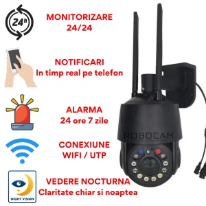 Camera Supraveghere WIFI 4K Ultra HD 30X ZOOM OPTIC Automat, IP 66, Card Memorie CADOU ! - Img 2