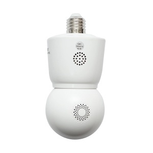 Cameră Tip Bec WiFi 4MP, PTZ 360°, Lentilă Duală, Senzor Mișcare, iCSee - Img 3