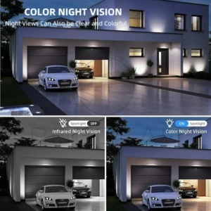 Cameră de Supraveghere WiFi 12MP Triplă 2K, PTZ, Vedere Nocturnă Color, Audio Bidirecțional - Img 5
