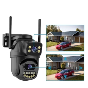 Camera De Supraveghere WiFi, 2 Vederi, iCSee, Detectie Miscare, Alarma - Img 3