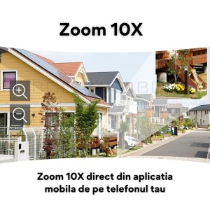 Cameră Supraveghere Dublă 8MP cu 2 Ecrane, Panou Solar, WiFi, Card 64GB – Vizualizare Duală în Timp Real - Img 10