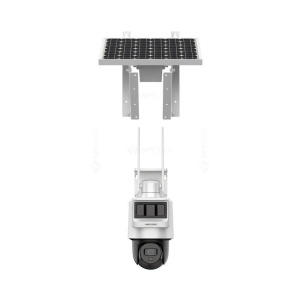 Camera supraveghere IP Speed Dome PT GSM 4G HikVision, 4 MP, 2.8 mm, IR 30 m, microfon, difuzor, slot card, acumulator, panou solar, auto-tracking - Img 5