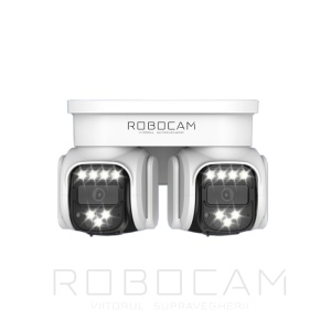 Camera WiFi Dubla, 2 Camere Rotative, Suport Prindere Colt, 4MP, Detectie si Urmarire Persoana - Img 2