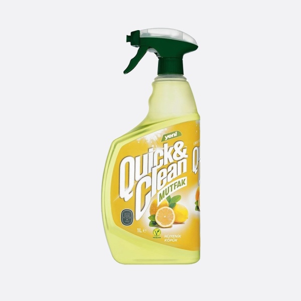 Eyüp Sabri Tuncer QUICK & CLEAN Soluție de curățat multisuprafețe pentru bucătărie cu ulei natural de Lămâie & Oțet 1 L