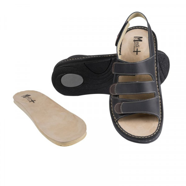 Sandale Medi+ 5892S negru - barbati - cu taloneta detasabila