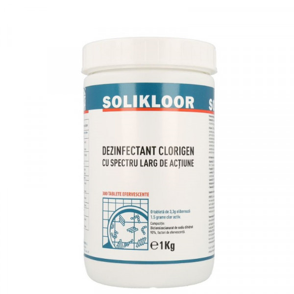 SOLIKLOOR - Dezinfectant clorigen, 300 tablete