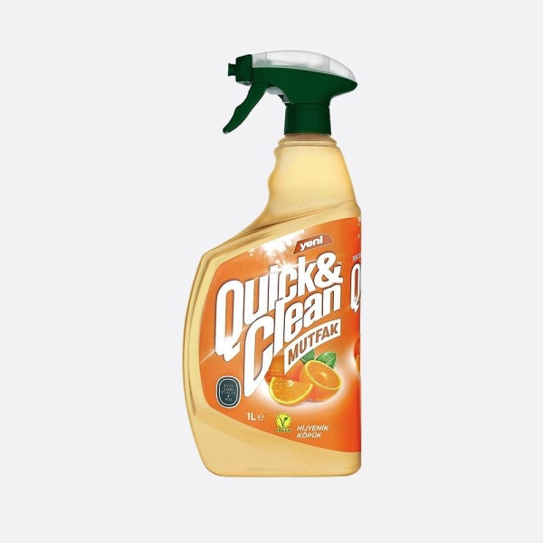 Eyüp Sabri Tuncer QUICK & CLEAN Soluție de curățat multisuprafețe pentru bucătărie cu ulei natural de Portocală & Oțet 1 L
