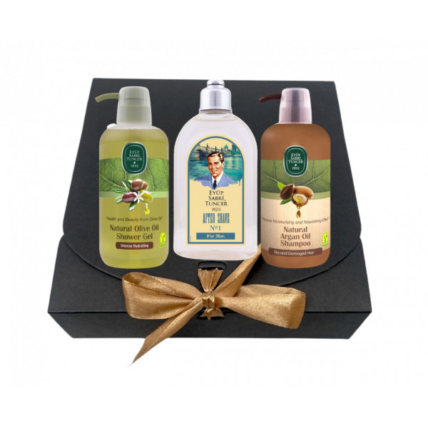 Pachet After shave nr:1, Sampon 600 ml si Gel de dus 600 ml cu ulei de Argan